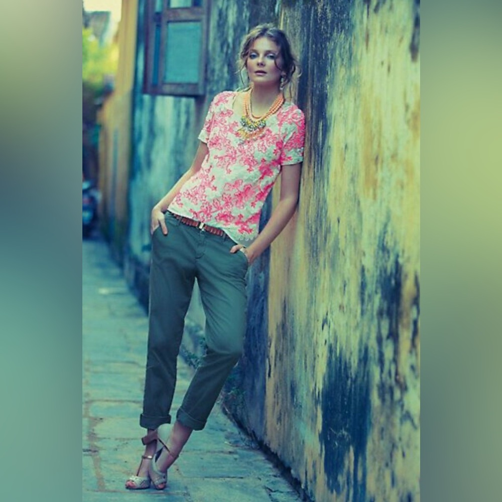 Anthropologie Meadow Rue Cherry Blossom top.